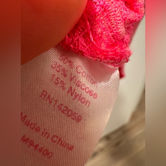 Macbeth Collection Women’s Lace Small Pink Top Blouse - Picture 5 of 6